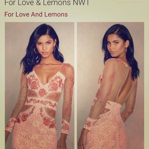 Matador Tulle Dress Melon For Love & Lemons NWT
